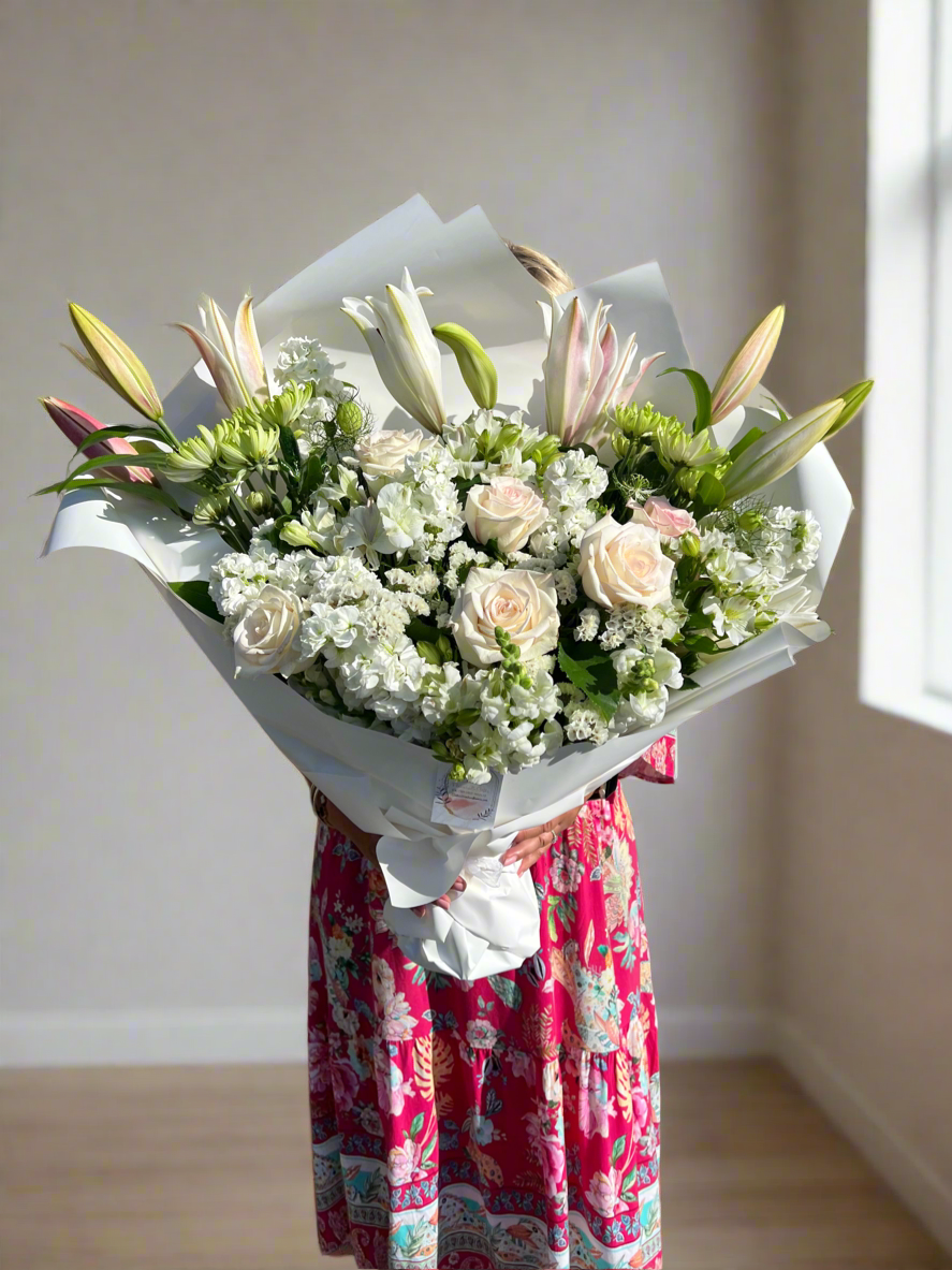 Gorgeous & Always Classic White Bouquet | Mangawhai