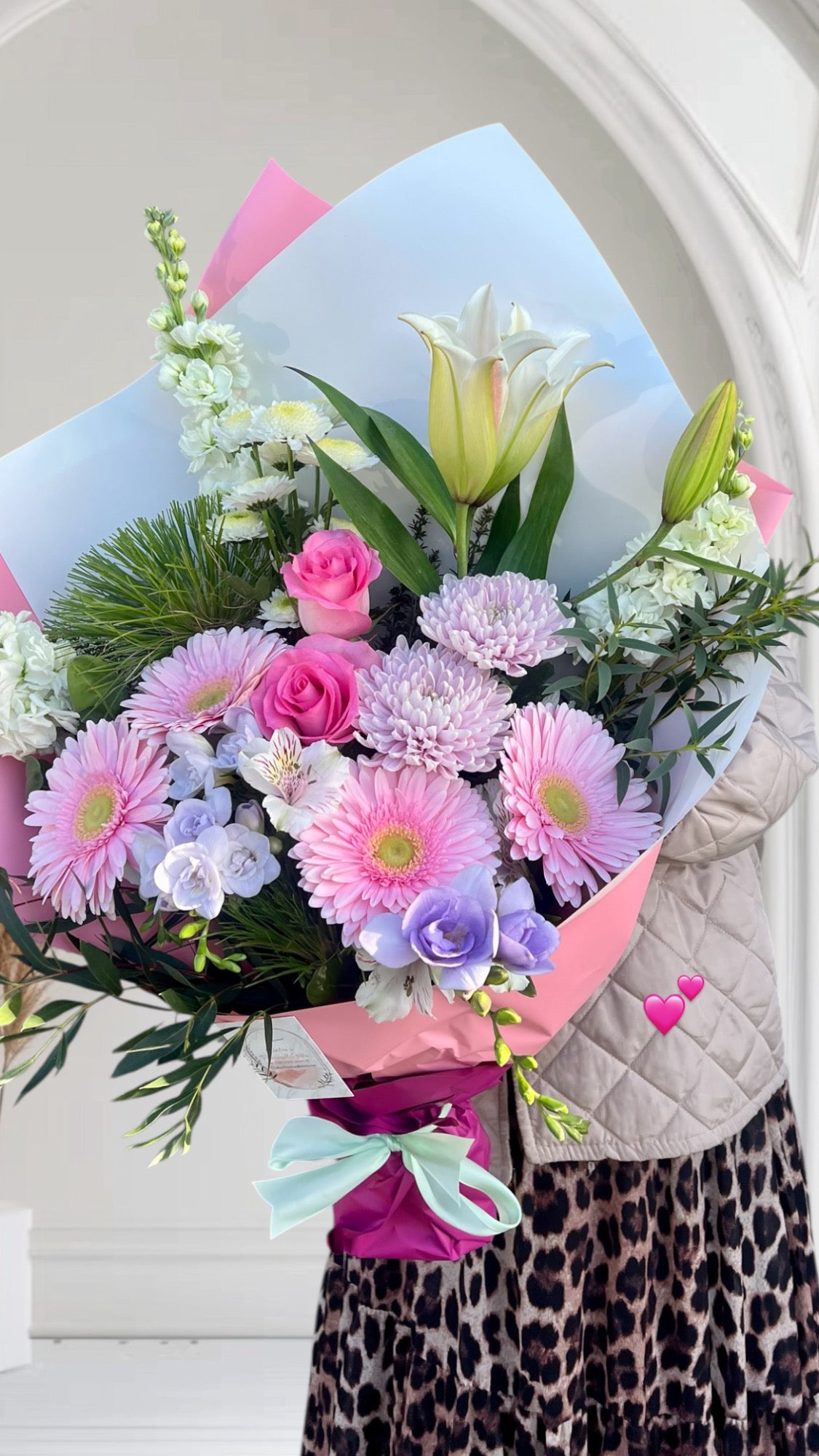Pink Fresh Flower Bouquet | Mangawhai