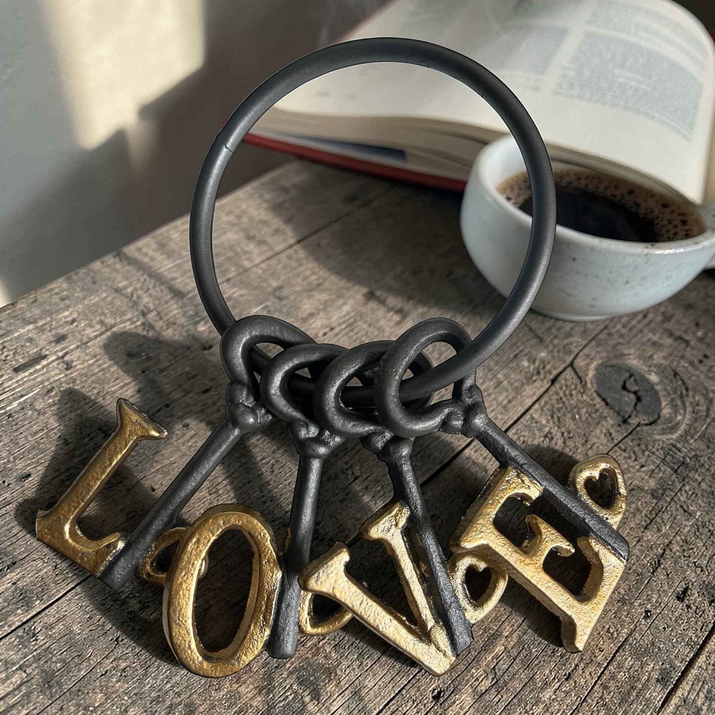 LOVE Metal Key Ring Ornament