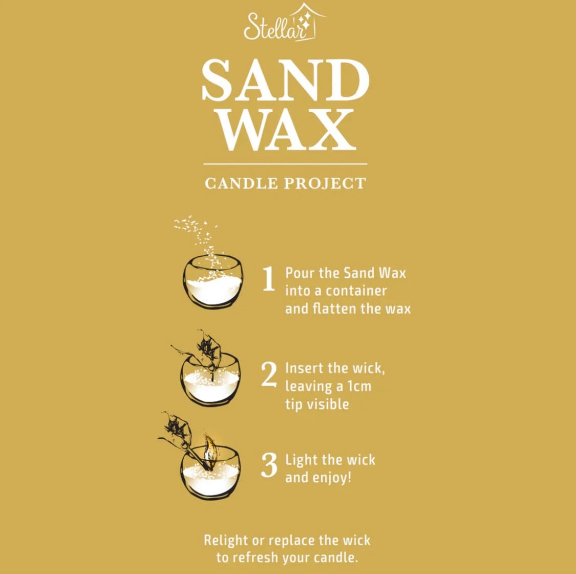 Sand Wax Candles