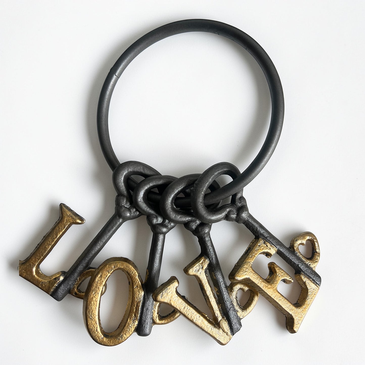 LOVE Metal Key Ring Ornament