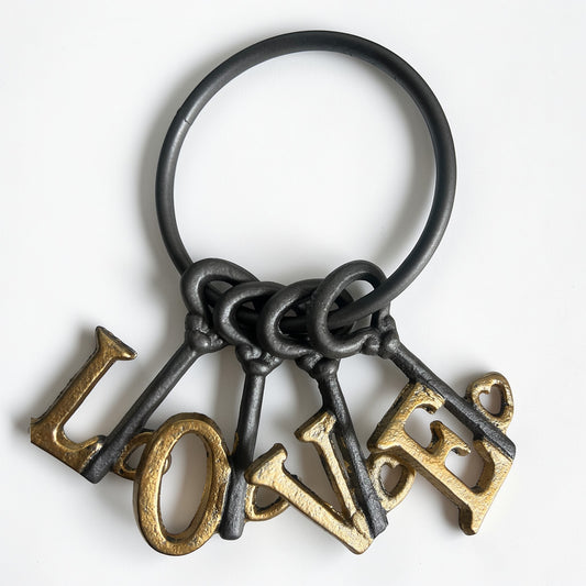 LOVE Metal Key Ring Ornament