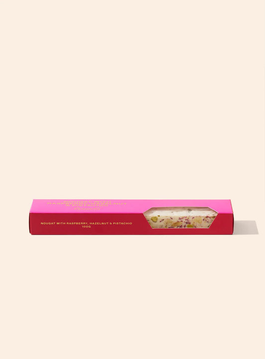 Raspberry, Hazelnut & Pistachio Nougat