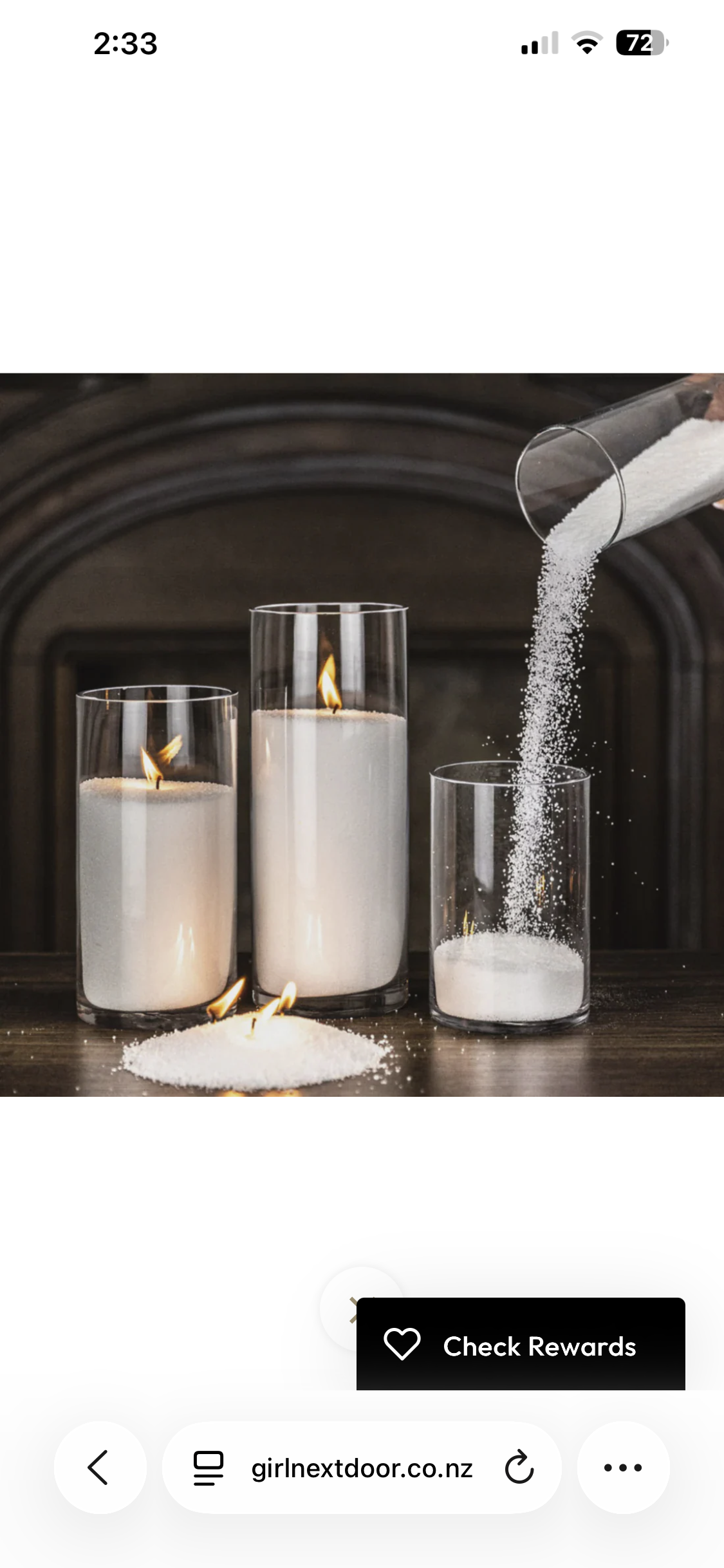 Sand Wax Candles