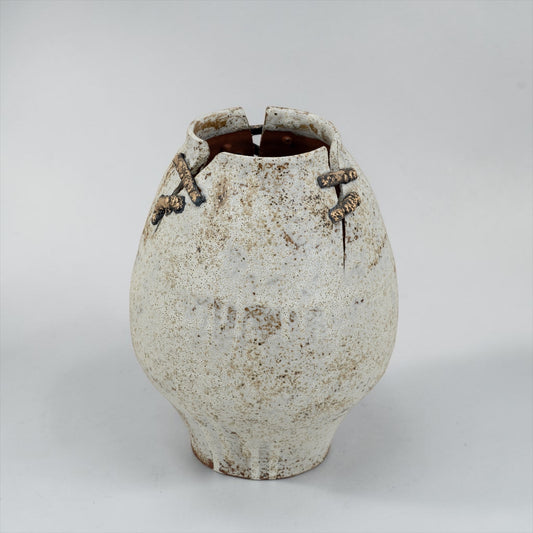 Hand Pulled Ceramic Vase