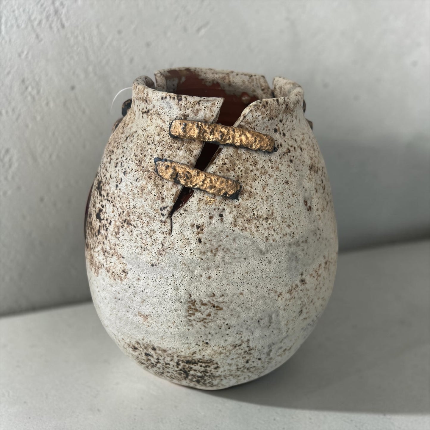 Hand Pulled Ceramic Vase