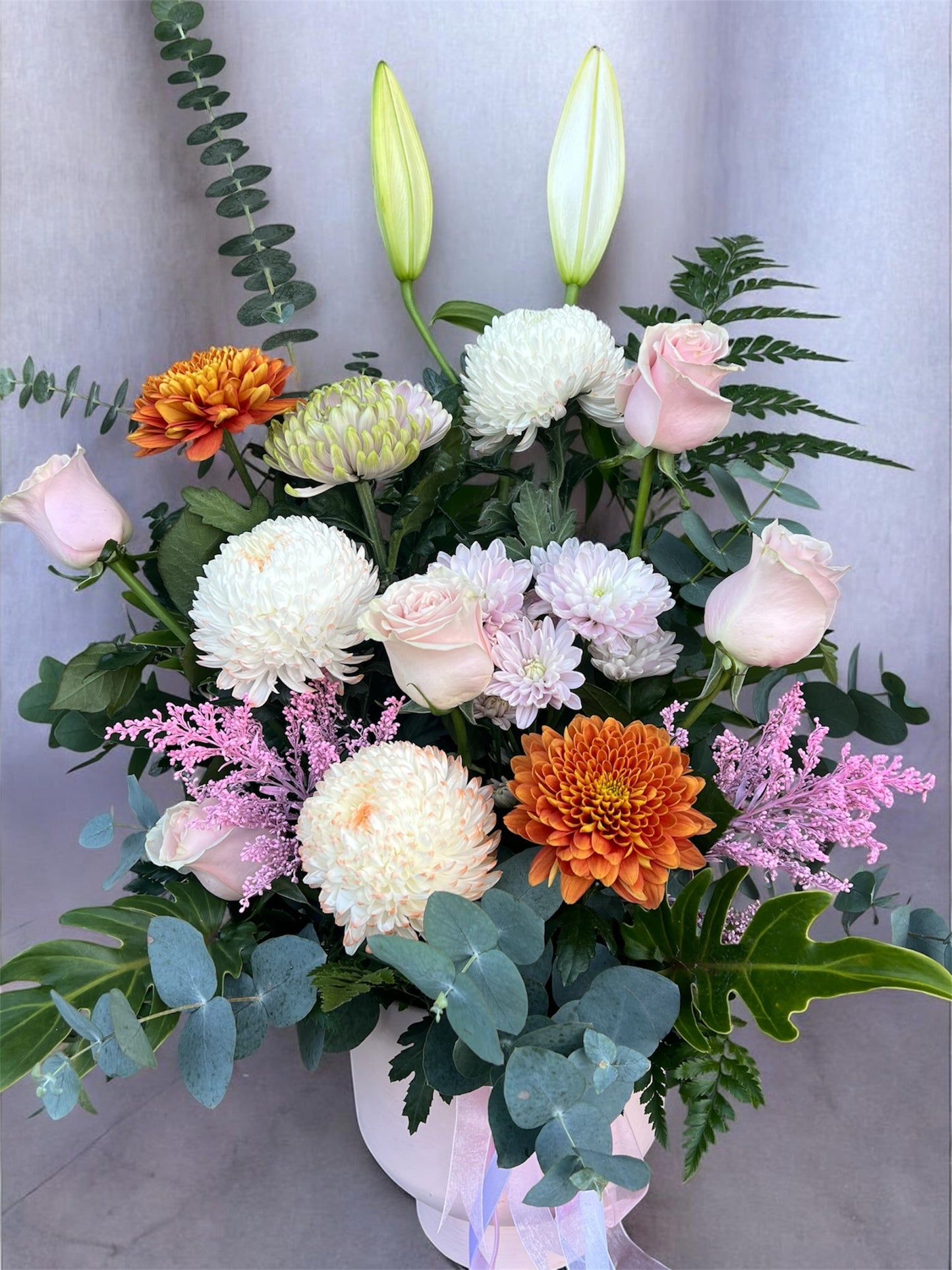 Large Flower Arrangement In Vase