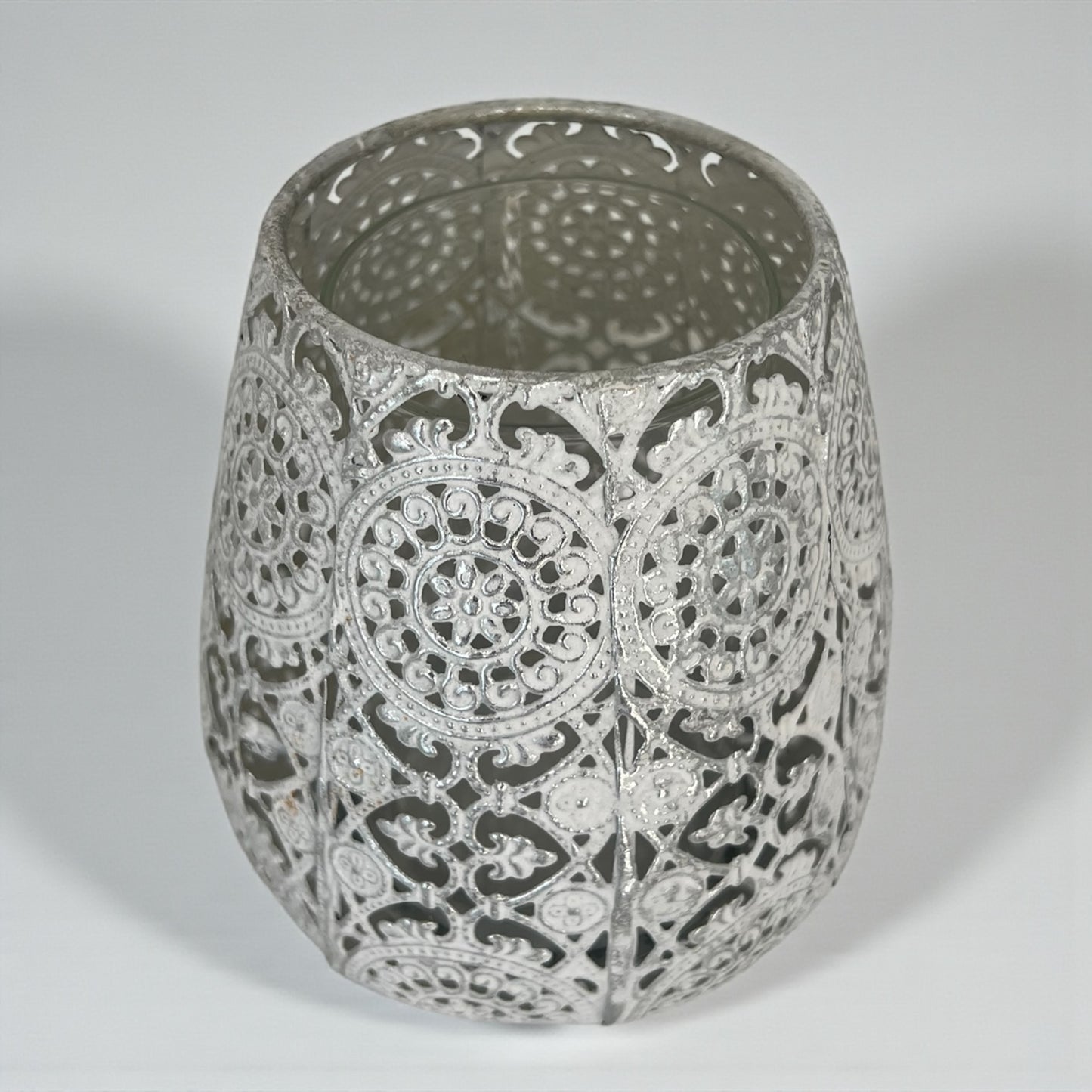 Decorative Lantern – Silvery White